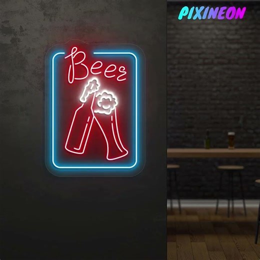 🍺 Beer Neon Sign = Instant Bar Vibes | PixiNeon ✨