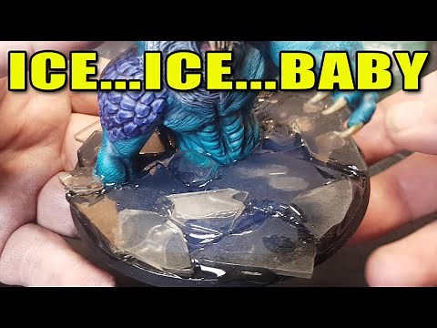 Miniature Terrain 101 - Make Ice & Snow Bases the EASY Way!!!