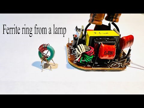 Ferrite ring from a lamp Up to what frequencies can it work