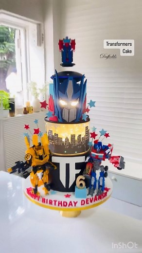 Daffodils Patisserie by Rushina Mehrotra on Instagram: "A Floating Transformers Cake for Devansh’s 6th. No fondant was used to drape the cake, only the embellishments are in fondant #FloatingCake #DaffodilsCake #floatingcake #rotatingcake #cakewithlights #customcake #uniquecake #funcake #wowcake #themecake #mumbaicake #fancycakesmumbai #themecakesmumbai #cakes #mumbai"