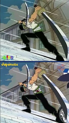 4Kids Censored Zoro Vs Kabaji! | #4kids #onepiece censorship