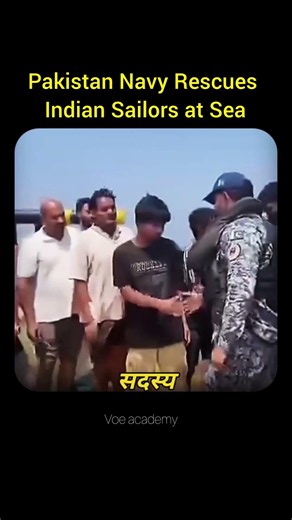 Pakistan Navy Rescues Indian Crew in Arabian Sea #news #trending