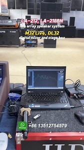 9.8K views · 205 reactions | Testing LA-212, LA-218BN line array speaker system, together with M32 Live digital mixer, DL32 stage box, network cable and TM-23 wireless microphones. For prices, please contact us via WhatsApp https://wa.me/+8613512754579 . | GuangZhou Master Sound Equipment Co., Limited | Facebook