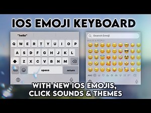 iOS Emoji Keyboard iPhone Style with new iOS emojis, click sounds & themes ꒱⁠˖⁠♡