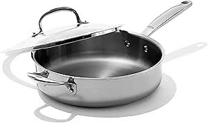 OXO Good Grips Tri-Ply Stainless Steel Pro 4QT Covered Skillet
