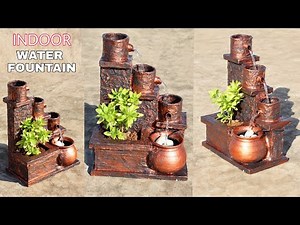 Awesome Indoor Copper Model Best Homemade Water Fountain | Wonderful Easy Copper Waterfall Fountain