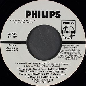 The Robert Cobert Orchestra Featuring Jonathan Frid And David Selby - Shadows Of The Night (Quentin's Theme)