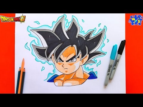 Goku Ultra Instinct Drawing || How to Draw Goku Ultra Instinct Face || Dragon Ball Super