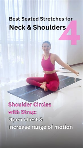 5 Seated Neck & Shoulder Stretches for Instant Relief