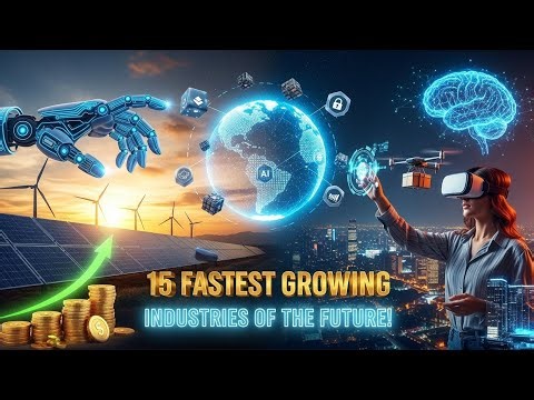 15 Fastest Growing Industries of the Future 🚀 (Based on Real Data & Research)
