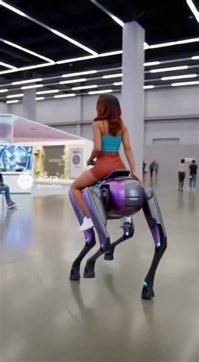 No CGI — Just a Real Quad Bot at the Fair #robotics #quadrupedrobot #techexpo #AI #nextgen