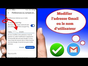 changer d'adresse Gmail - ModifierE-mail | Comment changer d'adresse e-mail et de nom d'utilisateur
