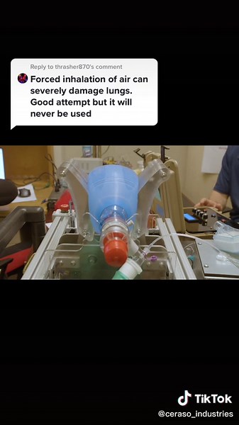 Reply to @thrasher870 forced inhalation is a common technique used by both traditional and emergency ventilators