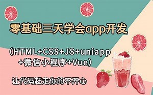 【2022最新APP开发教程】零基础三天学会APP开发，带你轻松学会前端开发（小程序 uniapp JS Vue HTML）实战_前端开发_科技_app开发