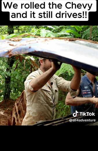 Unbelievable Off-Road Adventure: Chevy Truck Survives Harrowing Drive!