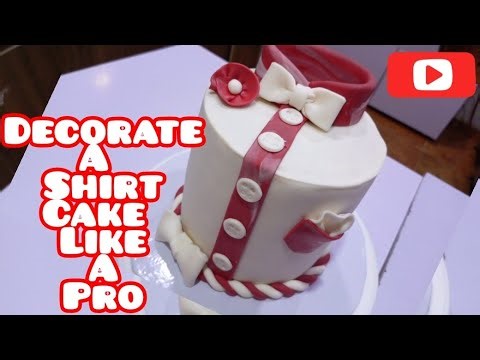 How to decorate a fondant shirt cake