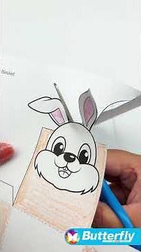 DIY Easter Egg Basket Tutorial + FREE Template | Butterfly Board and Paper 🐰✨