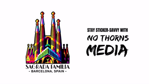 Sagrada Familia Barcelona Spain Sticker 4 Inch City Travel Souvenir - Waterproof Vinyl Decal for Laptop Water Bottle Car Tumbler - Durable Aesthetic Long-Lasting Stickers for Adults ID44990