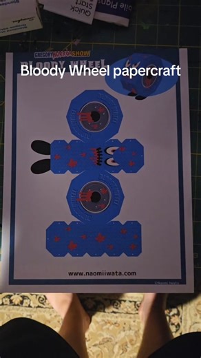 Second part of papercrafting Gregory Horror Show characters. This time it's Bloody Wheel. He was only featured in a magazine, but sadly never made an appearance in the games or show. Hopefully Iwata will include him in the new series if his kickstarter succeeds.#gregoryhorrorshow #papercraft