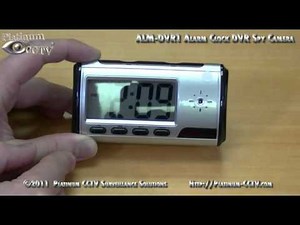 Setting the Clock - Alarm Clock Hidden Spy Camera - ALM-DVR1 ALM-DVRHD1