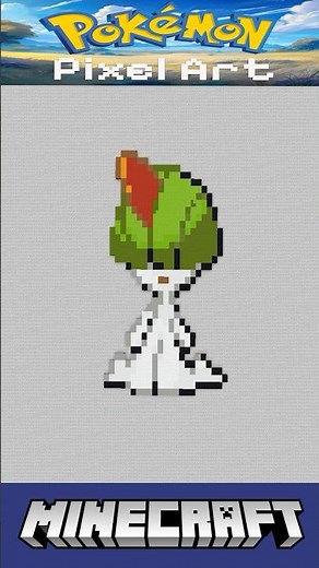 Minecraft Pokémon Pixel Art Timelapse - #280 Ralts