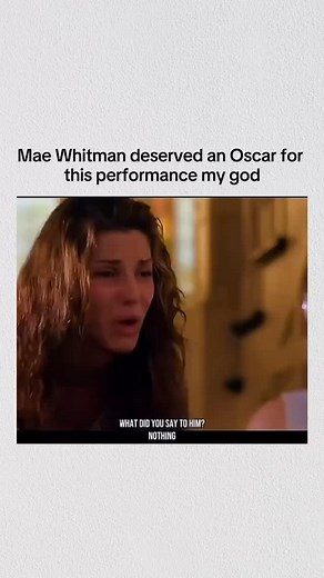 4.8K views · 4.5K reactions | Mae Whitman deserved an Oscar for this performance my god #viral #viralvideos #movieclip #movie #lifelessons #moviescenes #facebook #movies #movieclips | lewakaman | Facebook