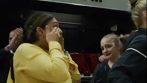 𝗧𝗵𝗲 𝗺𝗼𝗺𝗲𝗻𝘁! The Hawkeyes are headed to the 𝐒𝐖𝐄𝐄𝐓 𝟏𝟔! | Iowa Women's Gymnastics