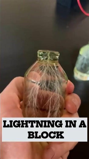 How Scientists Trap Lightning Inside Acrylic#science#physics#electricity#engineering#shorts