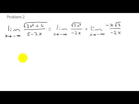 Limits at Infinity Square Roots