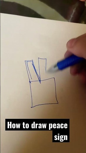 How to draw peace sign