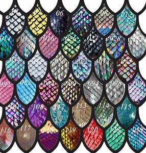 Large Size Iridescent Plastic Scalemail Scales: 500pcs Bulk, Cosplay Dragon LARP Armor - Etsy