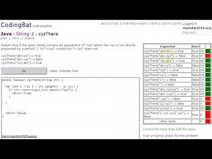 Codingbat xyzThere