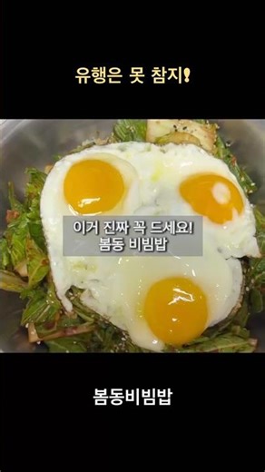 유행에는 이유가 있다! 봄동비빔밥 #집밥 #간단레시피 #건강레시피 #제철음식 #봄동비빔밥 #달래된장찌개 #kfood #Bibimbap