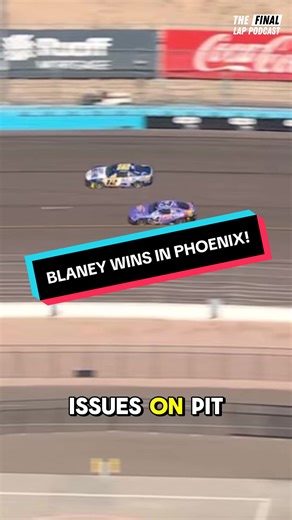 RYAN BLANEY WINS IN PHOENIX TO COMPLETE PENSKE SWEEP! #nascar #nascarcupseries #nascartiktok #nascarcup #racing