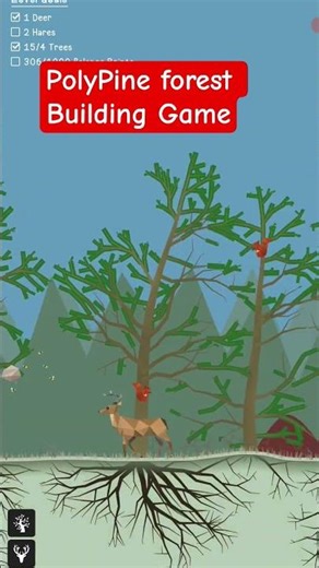 Calm Forest Build in PolyPine 🌳 #lowpoly #gameplay #asmr