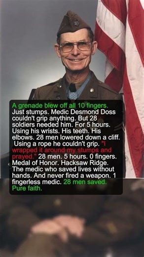 1 Fingers-Blown-Off Medic Saved 28 Men Using His Wrists | Military History Talks