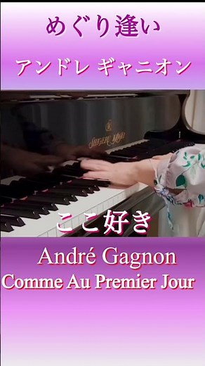 66才 歳を重ねた表現で抜粋「めぐり逢い」アンドレ ギャニオン André Gagnon Piano Solo 演奏動画 #shortfeed
