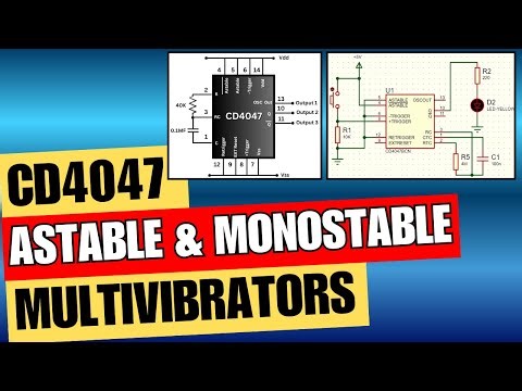 How CD4047 Astable & Monostable Multivibrators Work !