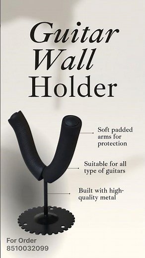 Guitar Wall Holder | Must-Have Guitar Accessory for Every Guitarist | #guitargear #guitarholder