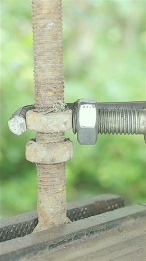 Opening Old Rusted Nuts & Bolts with a Handmade Blacksmith Wrench 👍 #handmade #craft #skills