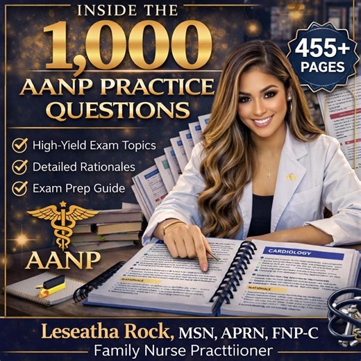 1,000 AANP Practice Questions, FNP Board Review Study Guide (digital Download) - Etsy