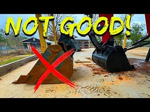 My backhoe bucket RIPPED!