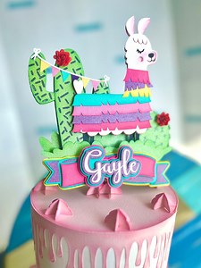 Cute Llama Cake Topper, Mexican Piñata Cake Topper, Llama Pinata, Mexican Cake Topper, Taco Cake Topper, Mexican Cake Topper - Etsy