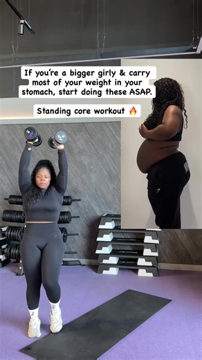 🚨 NEW CHALLENGE ALERT 🚨 Comment or DM me READY to join 6-Week FLAT TUMMY RESET Challenge starts FEB 16 If you’re a bigger girly and you carry most of your weight in your stomach, start doing these ASAP. Standing core workouts = ✔️ Protect your back ✔️ Help burn belly fat ✔️ Tighten your waist ✔️ Beginner friendly BUT let me be real with you… ❌ Abs alone won’t flatten your stomach To lose belly fat you MUST: ✔️ Lift HEAVY ✔️ Eat in a CALORIE DEFICIT ✔️ Walk 10K–15K steps/day ✔️ Be CONSISTENT ✔️
