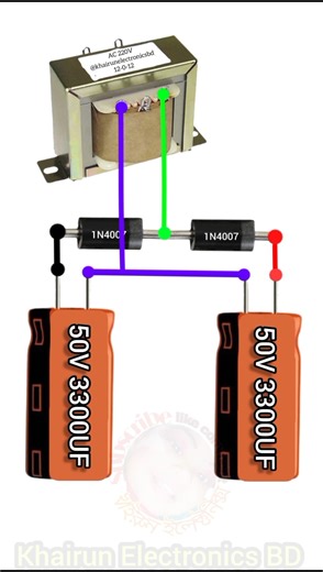 Making Voltage Doublerl #khairunelectronicsbd #youtubeshorts #shortsfeed #shorts
