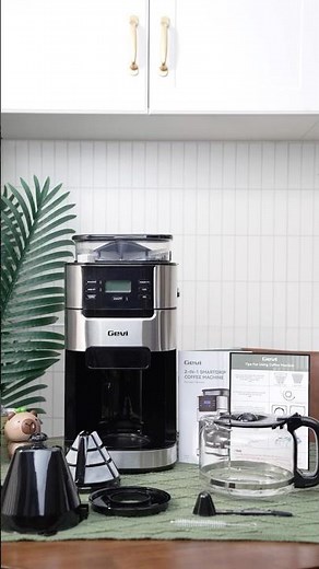 Upgrade your morning routine with the Gevi 10-Cup Drip Coffee Maker with Built-in Grinder ☕️ #coffee