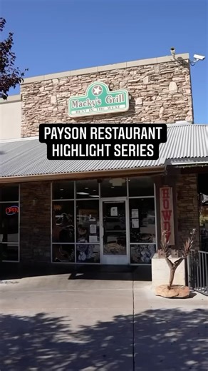 1K views · 60 reactions | Macky’s Grill! Founded in 1997, this cowboy-themed restaurant has been a staple here in Payson! They offer burgers, wings, salads, and more! Enjoy your lunch or dinner comfortably on one of the inside booths or outside on the dog-friendly patio. Be sure to check it out next time you’re in Payson! Stay tuned for more highlights of our amazing local dining spots! | Adventure Payson | Facebook