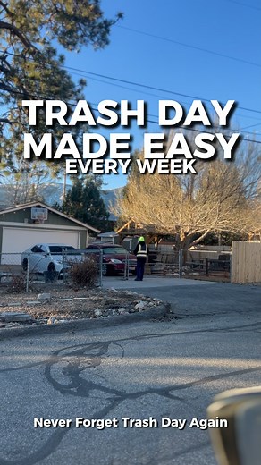 ️ Trash Day Made Easy, Every Week! Never worry about missed pickups...