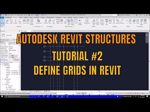 How To Draw Grids in Revit - Autodesk Revit tutorial