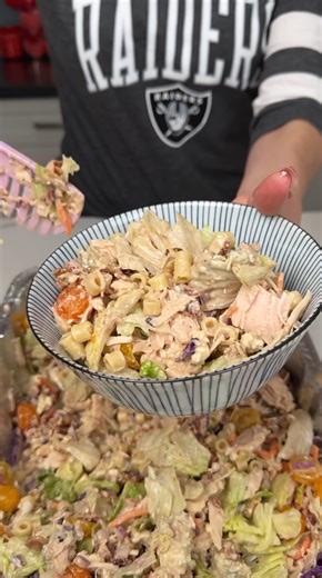 Fresh chopped salad everyone enjoys